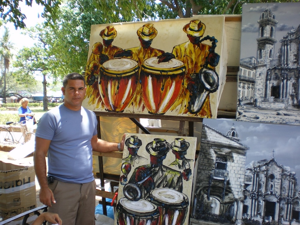 Peintres, La Havane, 2009